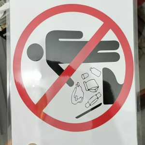 A3 Safety sign in Penaflex frame